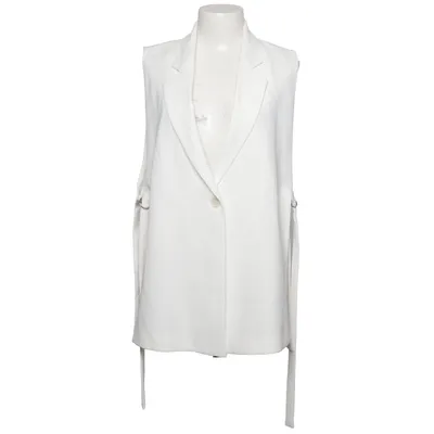 Vest (White) from Zara Polyester, Viscose