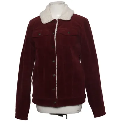 Lined denim jacket (Red, White) from Rainbow Cotton, Elastane