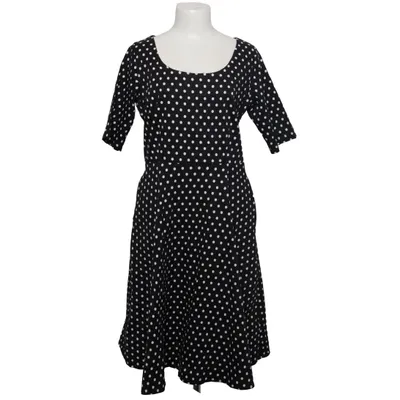 Dress (Black, White) from Collectif Cotton, Elastane