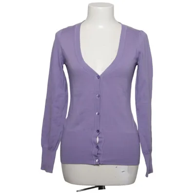 Cardigan (Purple) from Talking French Cotton, Elastane, Silk