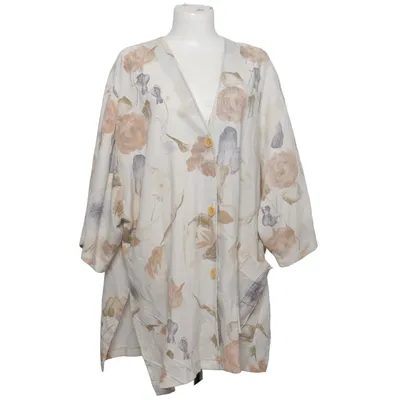 Jacket (White, Multicolored) from Jean Marc Philippe Linen