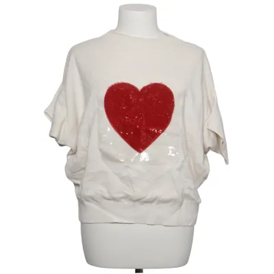 Pull-over (Blanc, Rouge) de My Twin Twinset Coton, Polyester