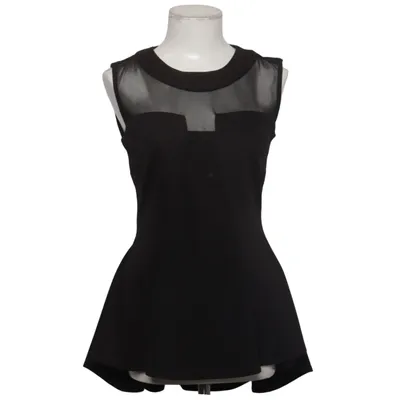 Peplum top (Black) from Flam Mode Cotton, Elastane, Polyester