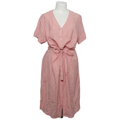 Shirt dress (Red, White) from Hema Linen, Viscose