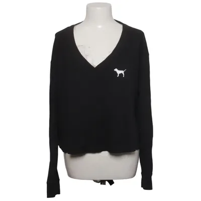 Langarmshirt (Schwarz) von Pink Victoria's Secret Baumwolle, Elasthan, Polyester