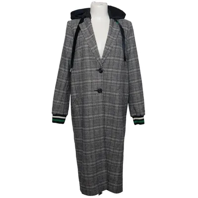 Frakke (Grå, Sort, Hvid) fra Summum Woman Akryl, Bomuld, Polyester, Uld