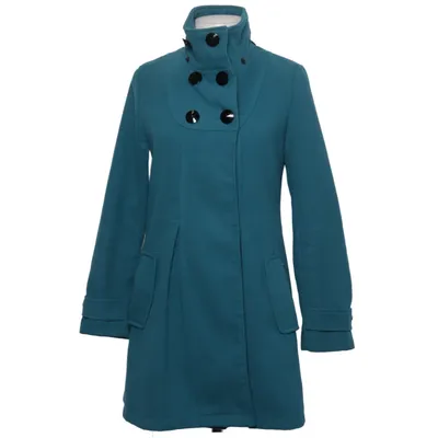 Manteau (Bleu) de Aitems Coton, Polyester, Viscose