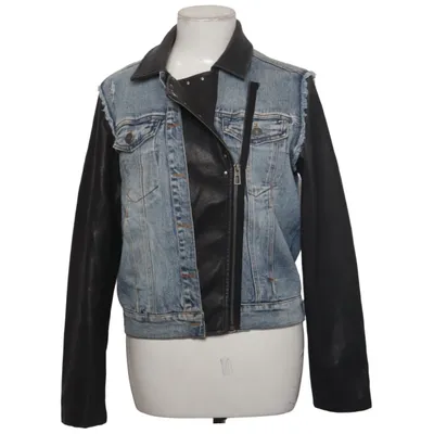 Bikerjack (Blauw, Zwart) van Desigual Disney Katoen, Elastaan, Polyester, Polyurethaan