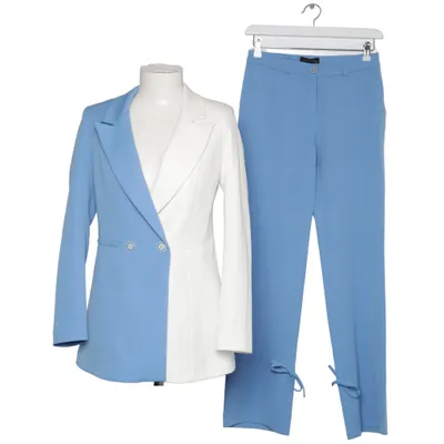 Kostym (Blå, Vit) från Evaroza Bomull, Elastan