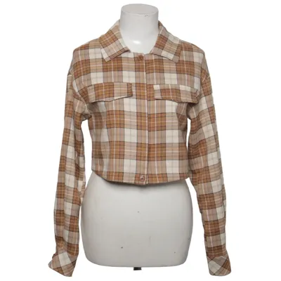 Skjortejakke (Brun, Beige) fra Misslisibell x NA-KD Elastan, Polyester
