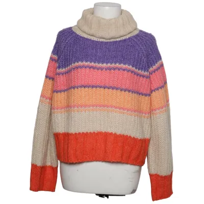 Turtleneck (Lilla, Orange, Beige, Flerfarvet) fra Pieces Akryl, Genanvendt polyester