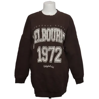 Sweatshirt (Brown) from Bershka Cotton, Elastane