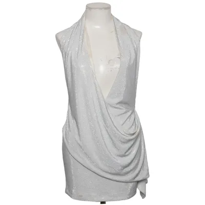 Halterneck-kjole (Sølv) fra Zara Polyester