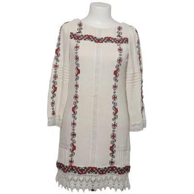 Kleid (Weiß, Rot, Schwarz) von Alice + Olivia Baumwolle, Elasthan, Polyester