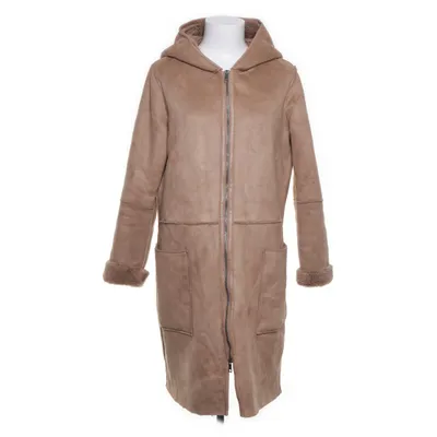 Shearling jas (Beige) van Zero Polyester, Polyurethaan