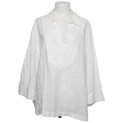 Blouse (White) from H&M Premium Quality Cotton, Linen