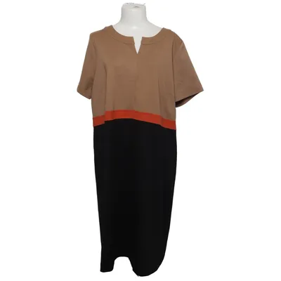 Dress (Beige, Black, Red) from Daxon Elastane, Polyester, Viscose
