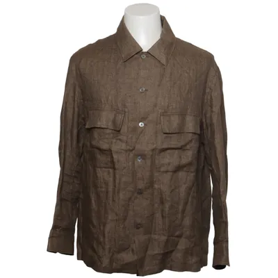 Skjorte (Brun) fra Ermenegildo Zegna Linned