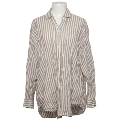 Hemd (Beige, Weiß) von Massimo Dutti Leinen
