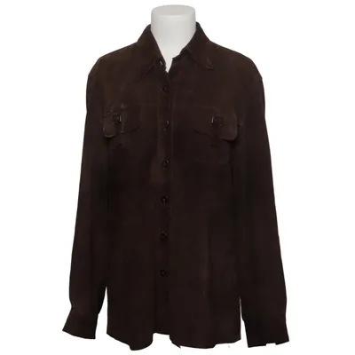 Läderjacka (Brun) från Absolu Acetat, Skinn, Polyester