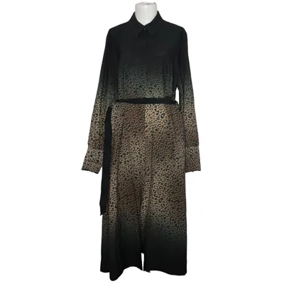 Shirt dress (Black, Brown, Multicolored) from Fifth House Polyester