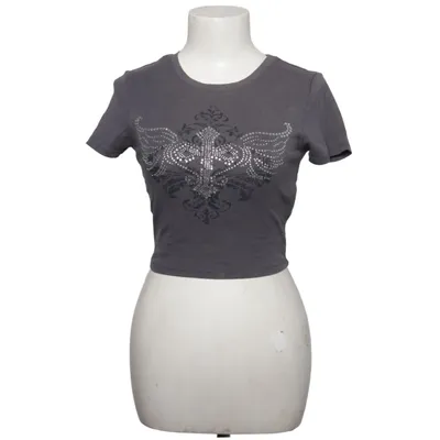 Crop Top (Grau) von New Yorker Baumwolle
