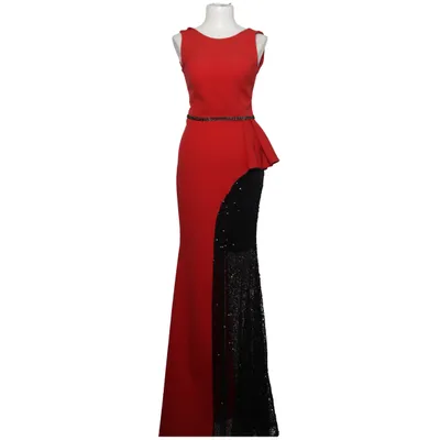 Evening gown (Red, Black) from Fervente Elastane, Polyester, Viscose
