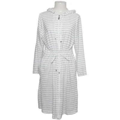 Dressing gown (White, Gray) from Rösch Cotton, Polyester