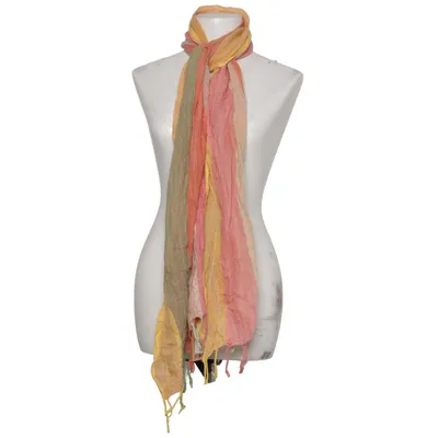 Shawl (Pink, Yellow, Green) from Codello Cotton, Linen