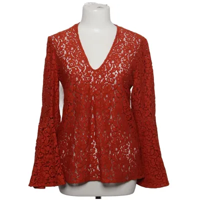 Bluse (Rød) fra Zara Woman Bomuld, Polyamid, Viscose