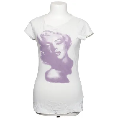 T-shirt (Blanc, Violet) de Designers Coton