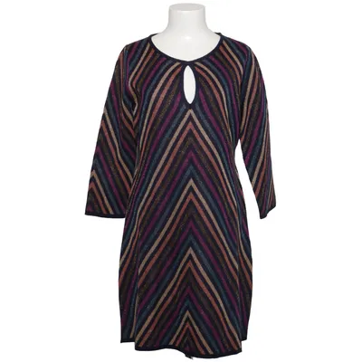 Klänning (Blå, Flerfärgad) från Twinset Akryl, Metallfiber, Polyester, Viskos, Ull