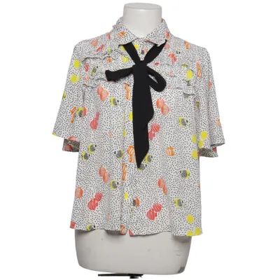 Blouse lavallière (Blanc, Multicolore) de Zara Basic Polyester