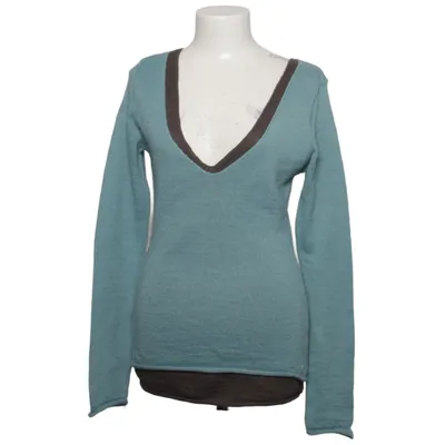Sweater (Blue, Brown) from Booboo Acrylic, Mohair
