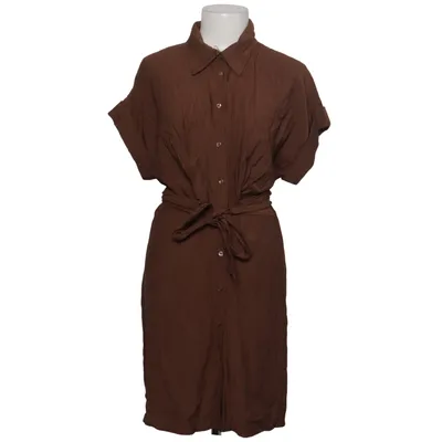 Shirt dress (Brown) from Mango Polyamide, Viscose
