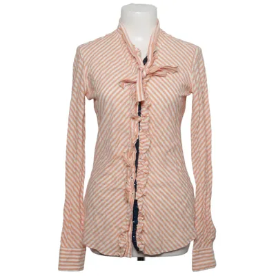 Blus (Orange, Vit) från Aglini Bomull, Elastan