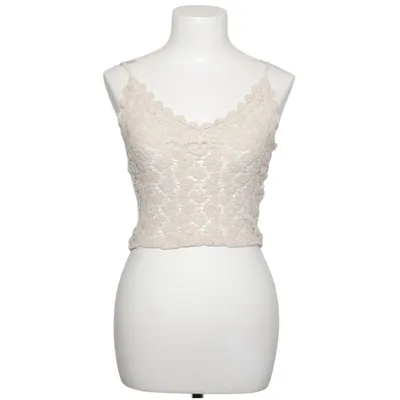 Tanktop  (Beige) fra H&M Bomuld, Elastan, Polyester