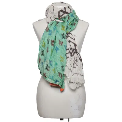 Shawl (Green, White, Multicolored) from Plomo o Plata