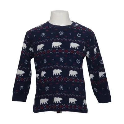 Weihnachtspullover (Blau, Mehrfarbig) von Uniqlo Kids Polyester