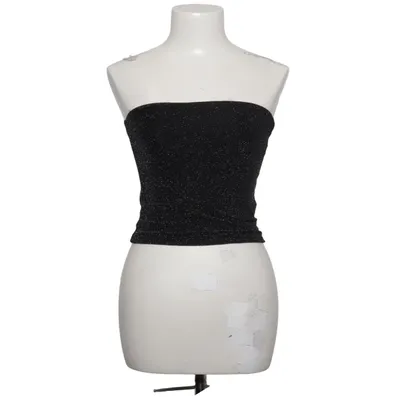 Tube top (Black, Silver) from FB Sister Elastane, Metallic fiber, Polyamide