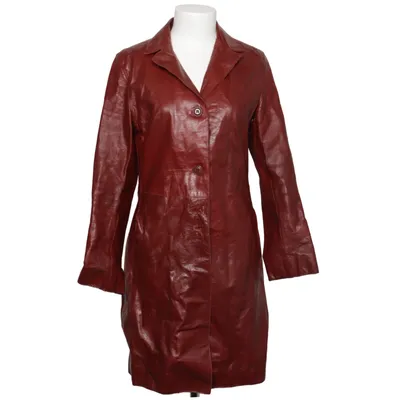 Leather coat (Red) from Arma Leather, Polyester