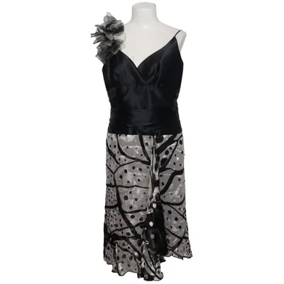 Dress (Black, Gray, White) from Linea Raffaelli Acetate, Polyurethane, Silk, Viscose