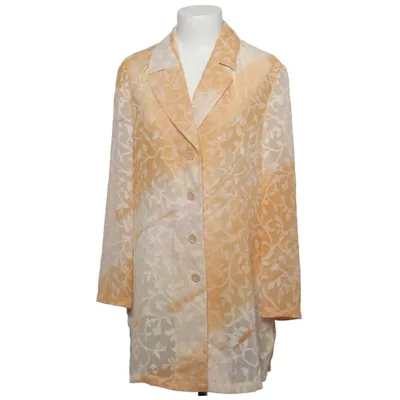 Blouse (Yellow, White) from Creation Charmante Polyester, Viscose