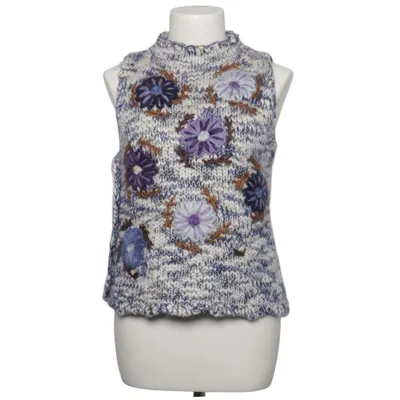 Pull sans manches (Bleu, Blanc, Violet) de Bottega Acrylique, Mohair, Polyamide, Laine