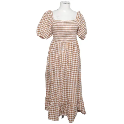 Långklänning (Brun, Vit) från Influence Bomull