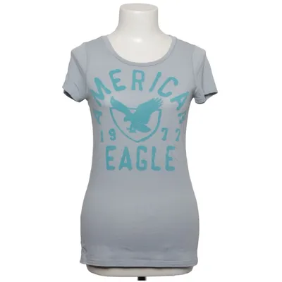 T-shirt (Grå, Blå) fra American Eagle Outfitters