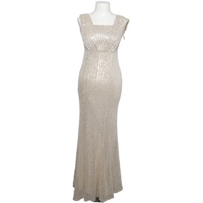 Evening gown (Beige, Silver) from Miss Ord Cotton, Polyester