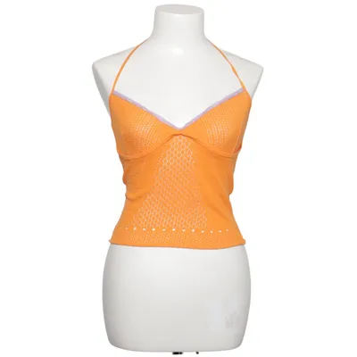 Halternecktopp (Orange) från Gfferré Polyester, Viskos