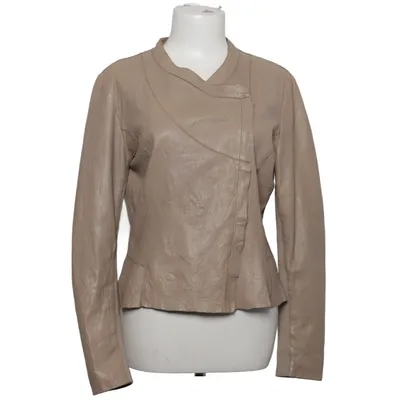 Veste en cuir (Beige) de Cigno Nero