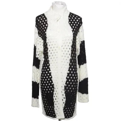 Cardigan (Sort, Hvid) fra LeGer Akryl